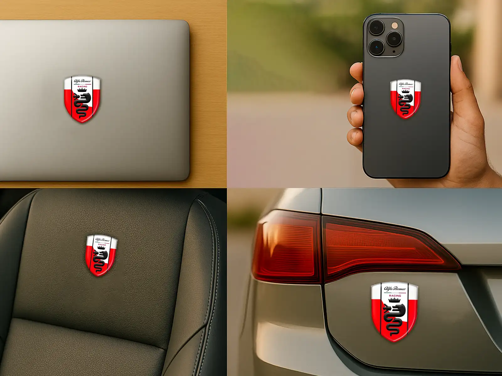 Alfa Romeo Custom Bumper Stickers Cars Limited Racing Modern